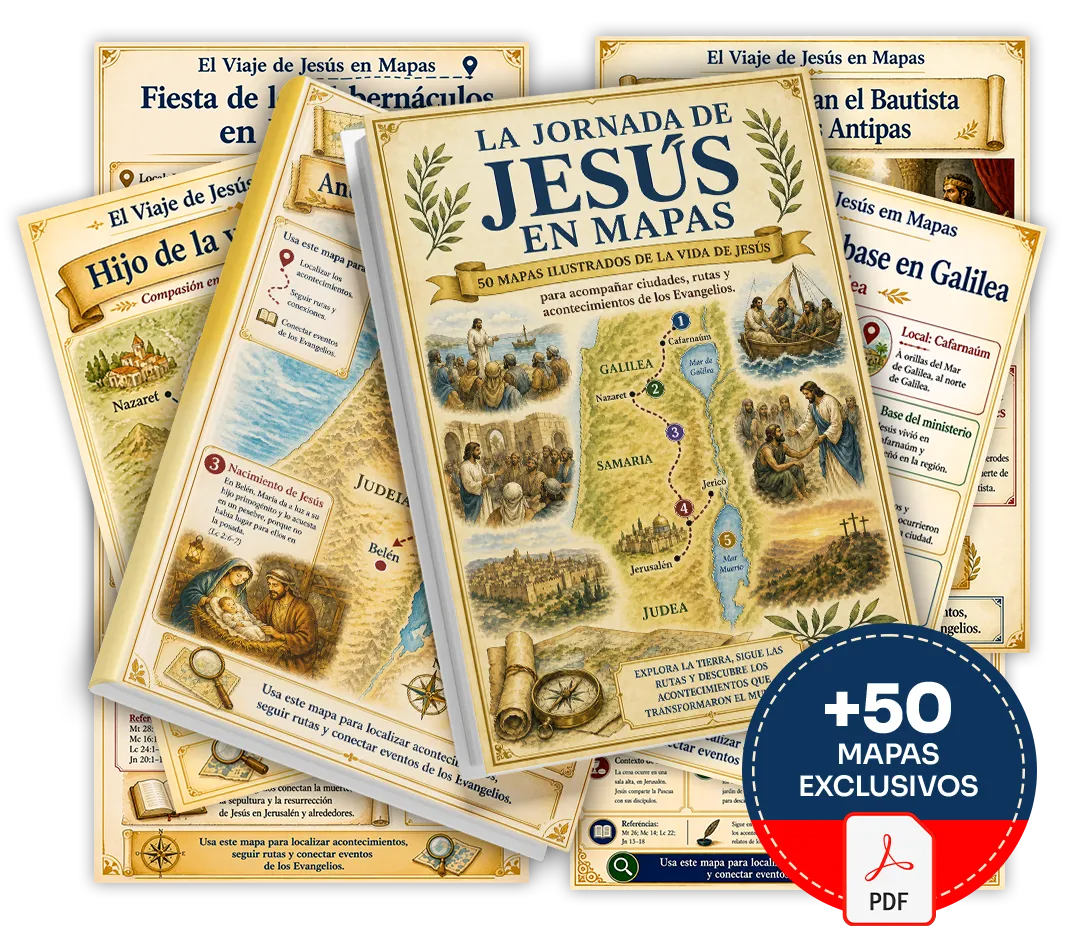 Mockup principal del producto La Jornada de Jesús en Mapas